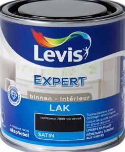 Levis Lak expert satin nachtzwart 250 ml