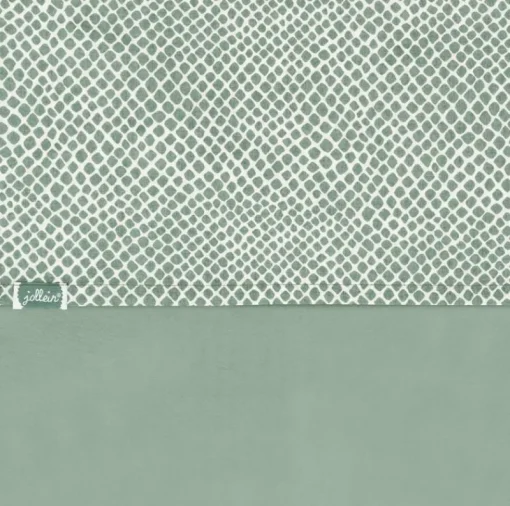 Jollein Laken 120 x 150 cm Snake Ash Green Katoen