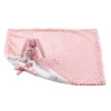 Nattou Lapidou Doudou Deken Oud roze/Wit 50x50 cm