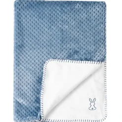 Nattou Lapidou Plaid blauw/Wit 75x100 cm