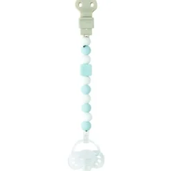 Nattou Lapidou Silicone Fopspeenhouder lichtblauw - wit