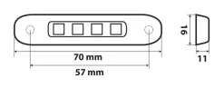 Euro Shop Led Contourlicht 12/24V Rood