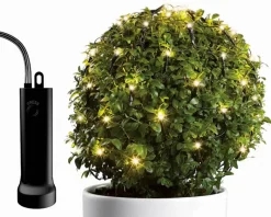 Euro Shop LED Durawise Buxusnetverlichting - 60 lampjes - Warm Wit