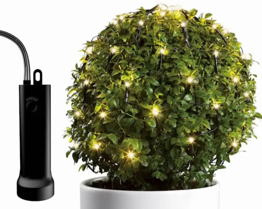 Euro Shop LED Durawise Buxusnetverlichting - 60 lampjes - Warm Wit