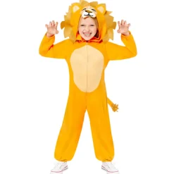 Kinderen Euro Shop Leeuwenpak Onesie Kind - 6-8 jaar
