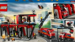 Lego City 60414 Brandweerkazerne en brandweerauto
