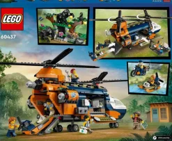 Lego City 60437 Jungleonderzoekers: helikopter bij de basis