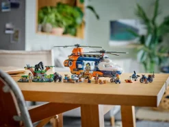 Lego City 60437 Jungleonderzoekers: helikopter bij de basis