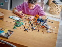 Lego City 60437 Jungleonderzoekers: helikopter bij de basis