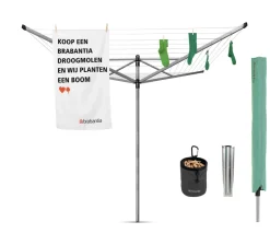 Brabantia Liftomatic 50 m met anker, hoes en wasknijpertasje