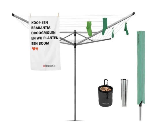 Brabantia Liftomatic 50 m met anker, hoes en wasknijpertasje