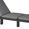Keter Ligbed Daytona wicker grafiet 195x64x22 cm