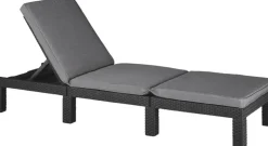 Keter Ligbed Daytona wicker grafiet 195x64x22 cm