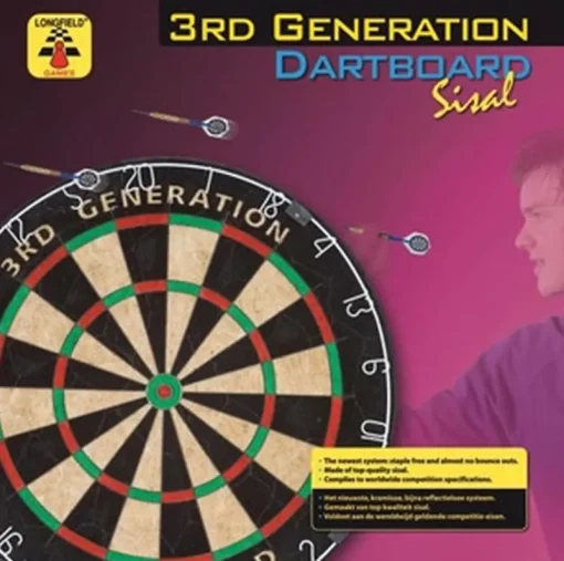 Longfield Darts Longfield Dartbord 3rd Generation - Sisal