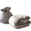 DDD Luxe plaid Sherpa grijs 160x200 cm