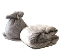DDD Luxe plaid Sherpa grijs 160x200 cm