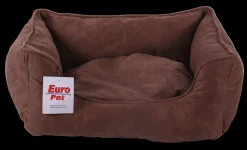 Euro Pet Mand leder bruin 60 x 52 x 20 cm