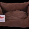 Euro Pet Mand leder bruin 70 x 60 x 21 cm