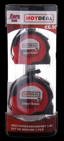 Euro Tools Meetgereedschapset 3 stuks