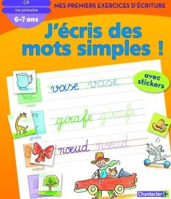 Deltas Mes premiers exercices d'écriture: des mots simples