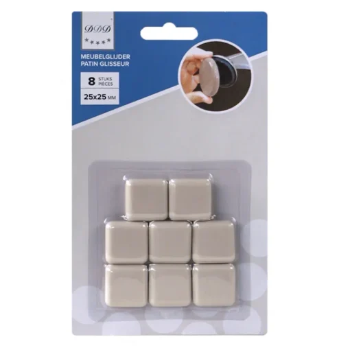 DDD meubelglijder 25x25 beige 8 stuks