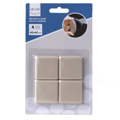 DDD meubelglijder 40x40 mm beige 4 stuks