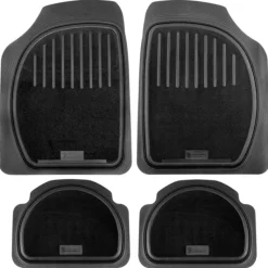 Euro Shop Michelin mat rubber + textiel - 4 stuks