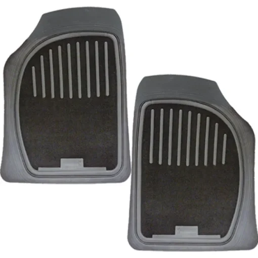 Euro Shop Michelin voormat rubber + textiel - 2 stuks