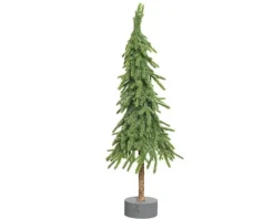 Euro Shop Mini Kerstboom 12x12x35 cm Groen