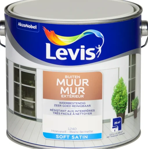 Levis Mono gevelverf hoevewit 2,5 L