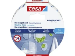 Tesa Montagetape 5 m x 19 mm / tegels & metaal - waterproof