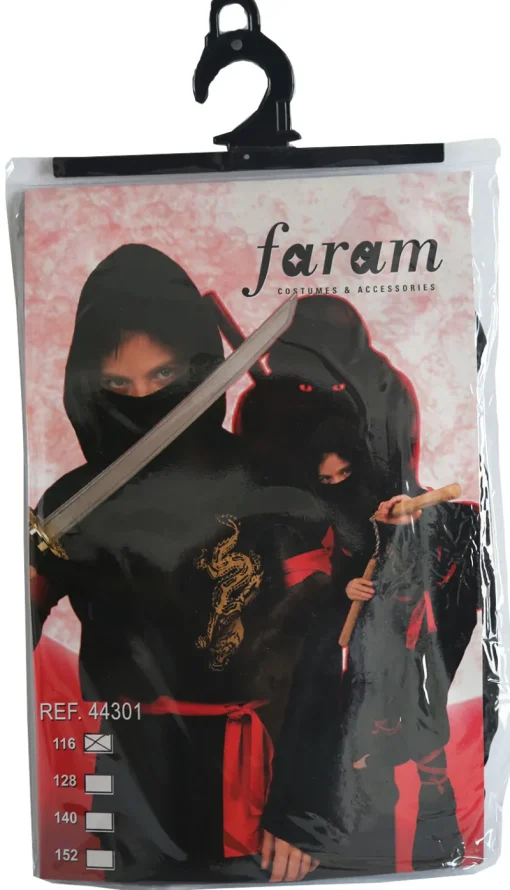 Kinderen Partyline Ninja Kostuum Gouden Draak  - Maat 140