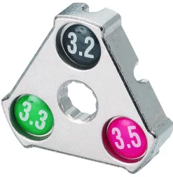 Merkloos Nippelsleutel chroom 3,2/3,3/3,5 mm