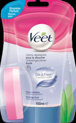 Veet Ontharingscème douche Silk&Fresh gevoelige huid 150 ml
