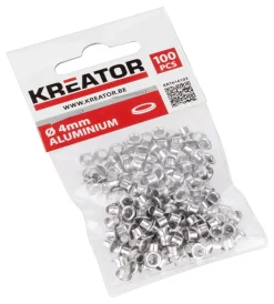 Kreator Oogjes aluminium 4 mm 100 stuks