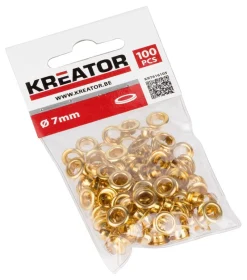 Kreator Oogjes messing 7 mm 120 stuks