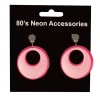 Partyline Oorringen Neon Fuchsia