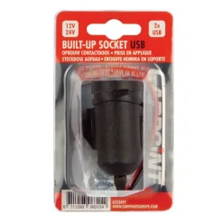 Carpoint Opbouw contactdoos 2 x USB 2,1A 12/24 V