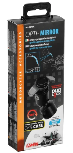 Euro Shop OPTI-CASE Spiegel Bevestiging Ø 9-14 mm