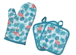 DDD Ovenwantset Flamingo Blauw