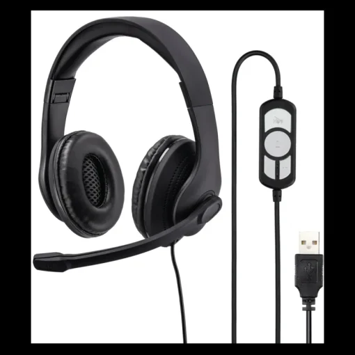 Hama PC-Office-headset "HS-USB300" stereo - zwart