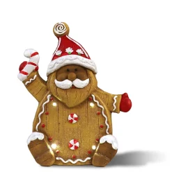 DDD Toys Peperkoeken kerstman met LED licht 35cm
