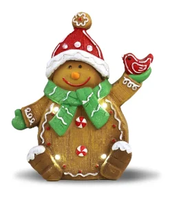 DDD Toys Peperkoeken sneeuwpopje met LED licht 35cm
