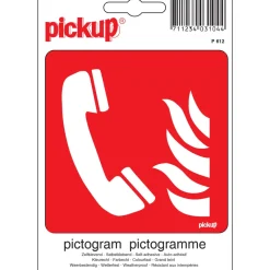 Pickup Pictogram alarm telefoon 10 x 10 cm