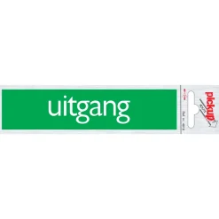 Pickup Pictogram alu look uitgang 6,5 x 4,4 cm