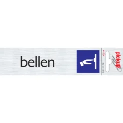 Pickup Pictogram bellen aluminium 6,5 x 4,4 cm