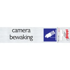 Pickup Pictogram bewaking aluminium 16,5 x 4,4 cm