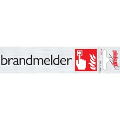 Pickup Pictogram brandmelder aluminium 16,5 x 4,4 cm