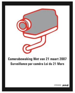 Pickup Pictogram camerabewaking 25 x 20 cm