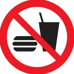 Pickup Pictogram consumpties verboden 18 cm
